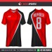RED BLACK MILES   SOCCER JERSEYS
